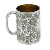 Victorian Sterling Silver Tree Vine Pattern Christening Mug Antique 1897 London