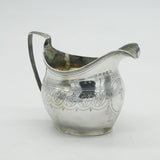 George III Sterling Silver 'D' Initial Cream Jug Antique 1808 London