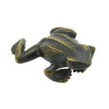 19th Century Cold Painted Bronze Miniature Frog Ornament Antique c1880