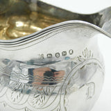 George III Sterling Silver 'D' Initial Cream Jug Antique 1808 London