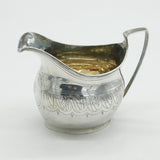 George III Sterling Silver 'D' Initial Cream Jug Antique 1808 London