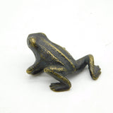 19th Century Cold Painted Bronze Miniature Frog Ornament Antique c1880