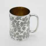 Victorian Sterling Silver Tree Vine Pattern Christening Mug Antique 1897 London