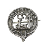 Scottish Sterling Silver Clan Maxwell Reviresco Brooch Vintage 1953 Edinburgh