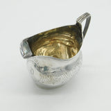 George III Sterling Silver 'D' Initial Cream Jug Antique 1808 London