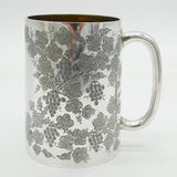 Victorian Sterling Silver Tree Vine Pattern Christening Mug Antique 1897 London