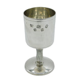 Sterling Silver Textured Bark Pattern Wine Goblet Vintage 1977 Sheffield