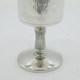 Sterling Silver Textured Bark Pattern Wine Goblet Vintage 1977 Sheffield