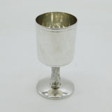 Sterling Silver Textured Bark Pattern Wine Goblet Vintage 1977 Sheffield