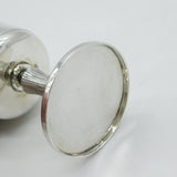 Sterling Silver Textured Bark Pattern Wine Goblet Vintage 1977 Sheffield