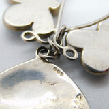 Pat Cheney Scottish Sterling Silver Art Nouveau Style Enamel Necklace Vintage