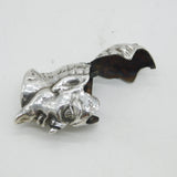 Edwardian Sterling Silver Devil Head Vesta Case Antique 1907 Sheffield
