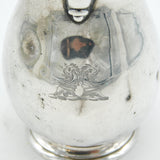 George I Sterling Silver Crested Cream Jug Antique 1727 London Humphrey Payne