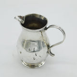 George I Sterling Silver Crested Cream Jug Antique 1727 London Humphrey Payne