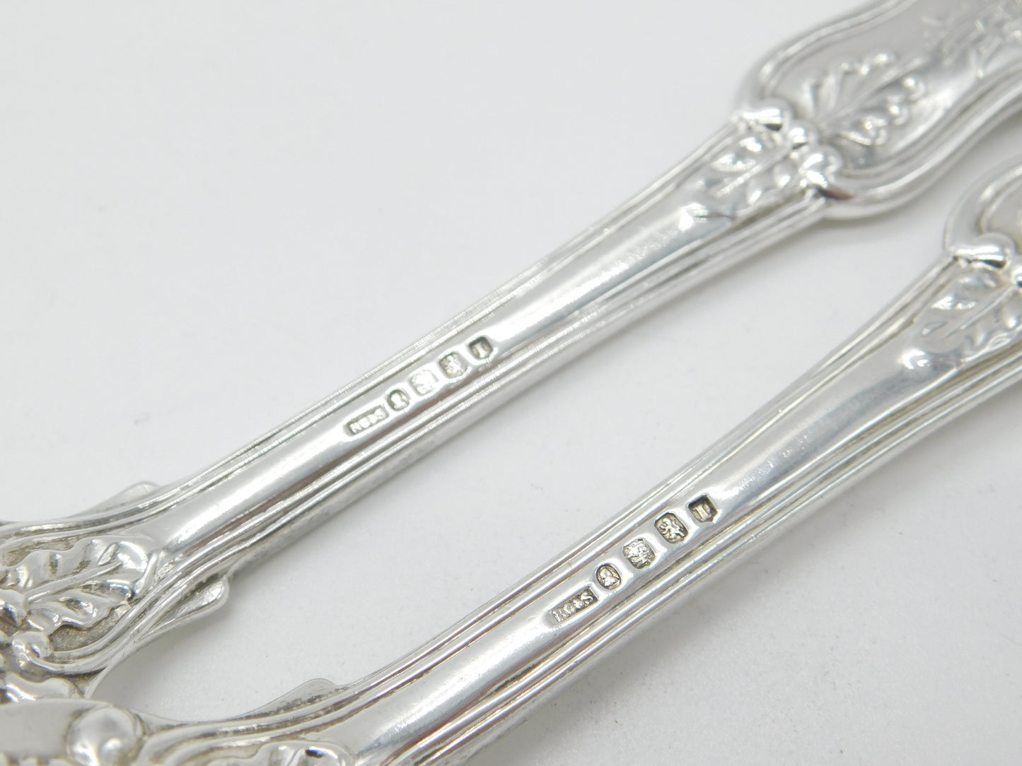 Pair Georgian Sterling Silver Kings Pattern Table Spoons Slavery Abolition Interest 1827 Glasgow