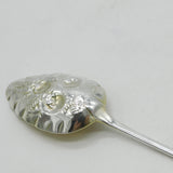 George III Sterling Silver Berry Pattern Serving Spoon Antique 1805 London