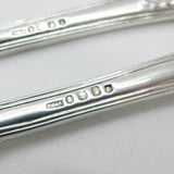 Pair Georgian Sterling Silver Kings Pattern Table Spoons Slavery Abolition Interest 1827 Glasgow