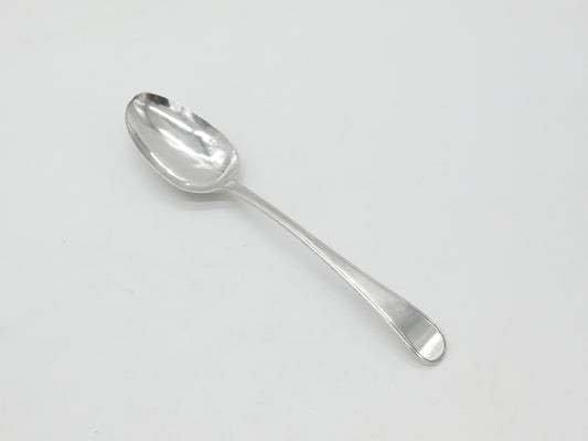 Georgian Sterling Silver Lined Edge Serving Spoon 1780 London John Lambe