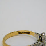 Victorian 18ct Yellow Gold Old-Cut Diamond Set Starburst Ring Antique c1890