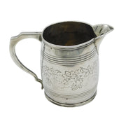 George III Sterling Silver Barrel Form Cream Jug Antique c1800 London
