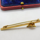 9ct Yellow Gold Fox Mask Hunting Stock Pin or Brooch Antique 1948 Birmingham