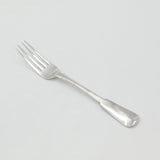 Georgian Sterling Silver Fiddle Pattern Table Fork Crested Terminal 1790 London