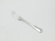 Georgian Sterling Silver Fiddle Pattern Table Fork Crested Terminal 1790 London