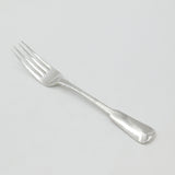 Georgian Sterling Silver Fiddle Pattern Table Fork Crested Terminal 1790 London