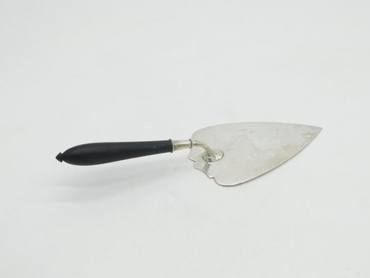 Edwardian Sterling Silver Ebony Handled Presentation Trowel Antique 1909 London