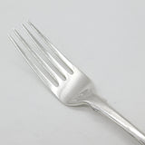 Georgian Sterling Silver Fiddle Pattern Table Fork Crested Terminal 1790 London