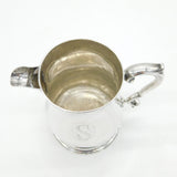 George II Sterling Silver Tankard Conversion Cream Jug Antique 1759 London