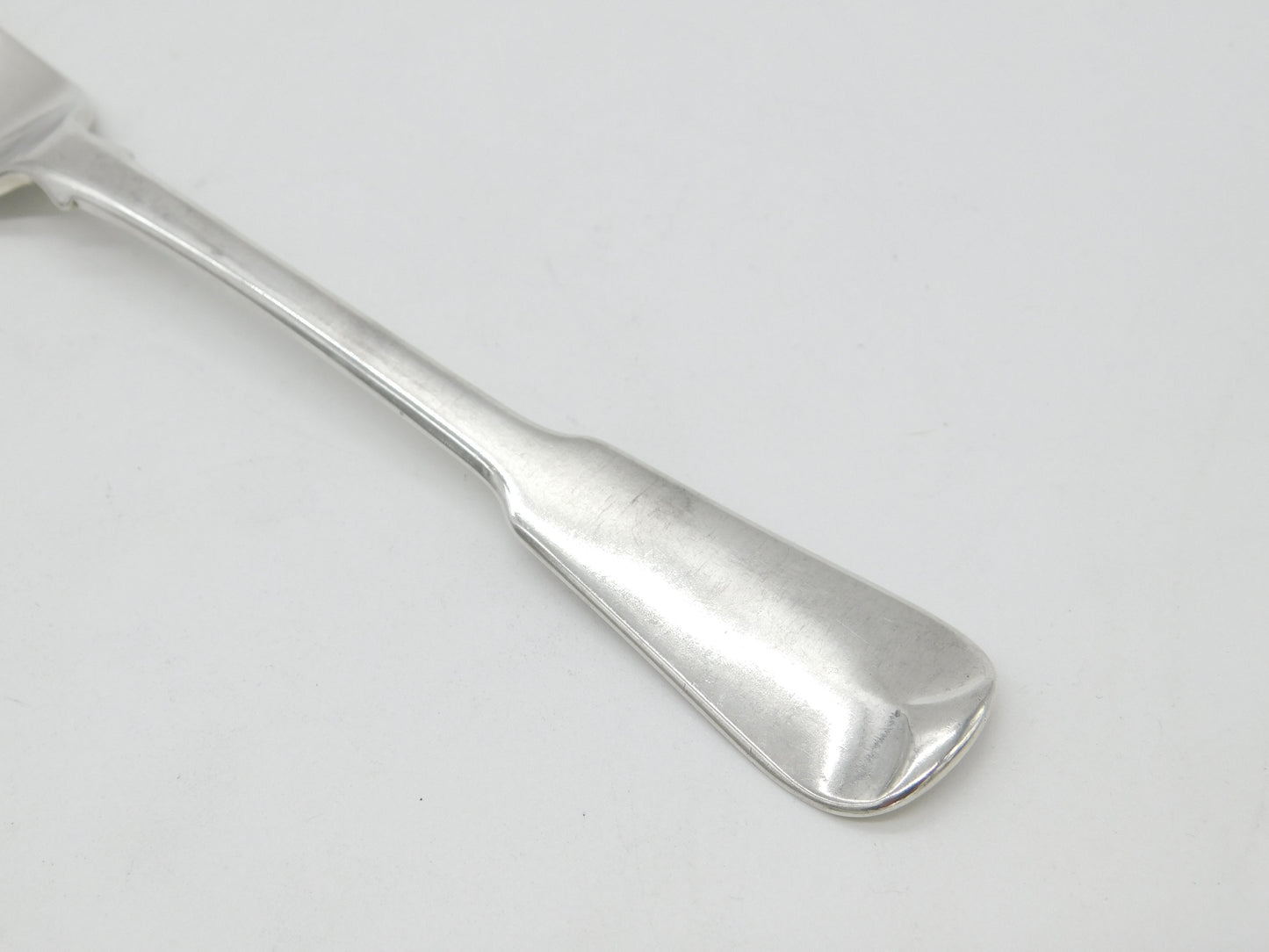 Georgian Sterling Silver Fiddle Pattern Table Fork Crested Terminal 1790 London