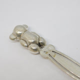 Sterling Silver Teddy Bear Novelty Bookmark Vintage c1970