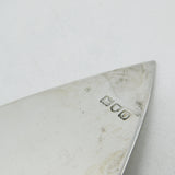 Edwardian Sterling Silver Ebony Handled Presentation Trowel Antique 1909 London