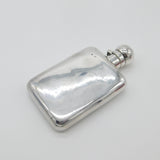 Antique Sterling Silver Hip Flask Or Spirit Flask c1910 Edwardian Un-Engraved