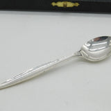 Geoffrey Bellamy Boxed Set of Sterling Silver Teaspoon Vintage 1965 Sheffield