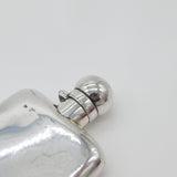 Antique Sterling Silver Hip Flask Or Spirit Flask c1910 Edwardian Un-Engraved