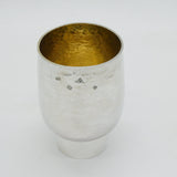 George Edward Grant Sterling Silver Textured Beaker Cup Vintage 1990 London