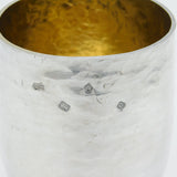 George Edward Grant Sterling Silver Textured Beaker Cup Vintage 1990 London