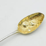 George III Sterling Silver Berry Pattern Dessert Serving Spoon Antique 1785 London