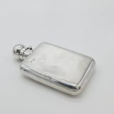 Antique Sterling Silver Hip Flask Or Spirit Flask c1910 Edwardian Un-Engraved