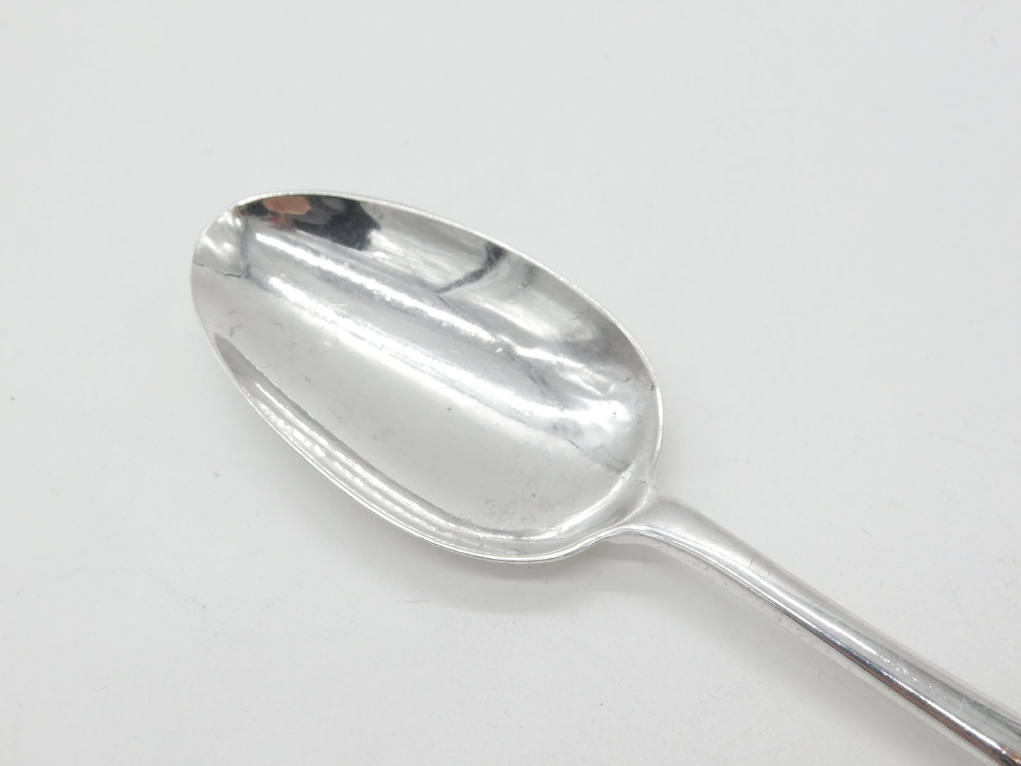 King George I Sterling Silver Rat Tail Serving Spoon 1724 London John Gorham