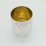 George Edward Grant Sterling Silver Textured Beaker Cup Vintage 1990 London