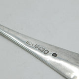 George III Sterling Silver Berry Pattern Dessert Serving Spoon Antique 1785 London