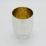 George Edward Grant Sterling Silver Textured Beaker Cup Vintage 1990 London