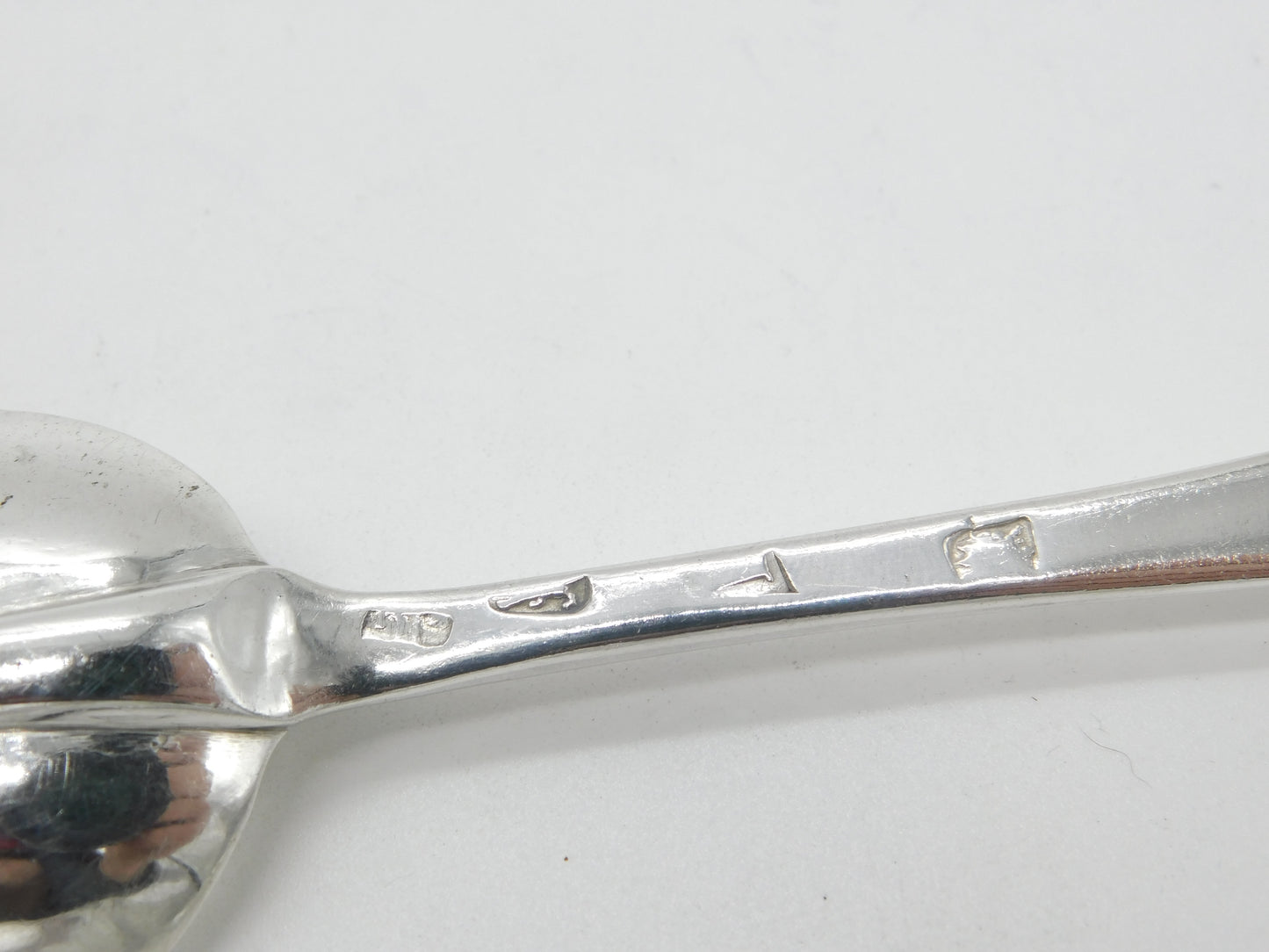 King George I Sterling Silver Rat Tail Serving Spoon 1724 London John Gorham