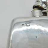 Antique Sterling Silver Hip Flask Or Spirit Flask c1910 Edwardian Un-Engraved