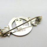 Charles Horner Edwardian Sterling Silver King Edward VII Coronation Brooch 1901