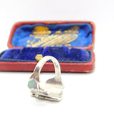 Scottish Sterling Silver Colourful Enamel Floral Ring Norah Creswick Edinburgh