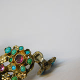 19th Century Austro-Hungarian Sterling Silver Gilt Large Cross Pendant Antique c1860